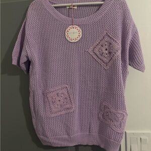 Umgee Lilac Knit Top